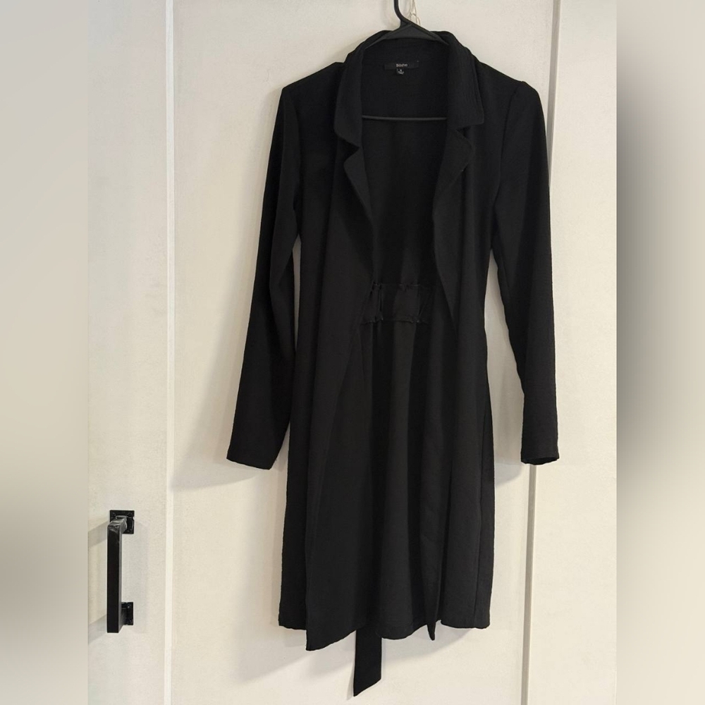 Elegant Black Long Sleeve Women's Dress